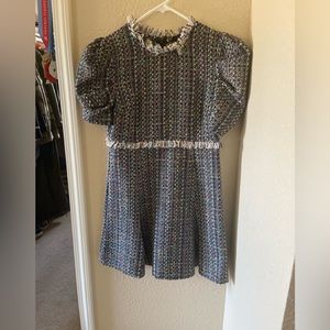 Fate, Multi Tweed Mini Dress, Size Small, NWT